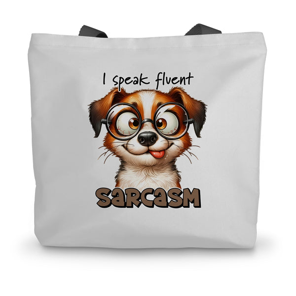 Fluent Sarcasm Canvas Tote Bag